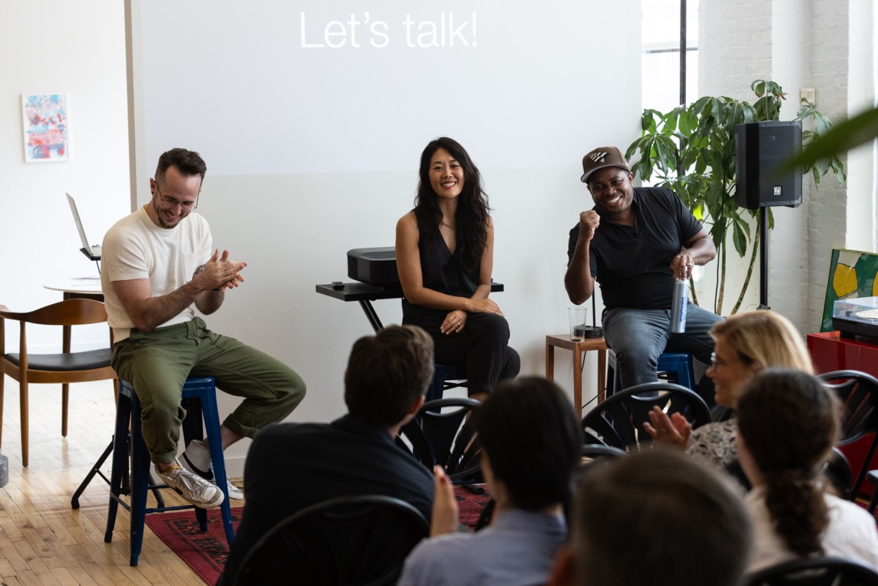 S﻿YLVAIN, strategy and design agency, hosts event in NYC office for Fast Company Innovation Festival.