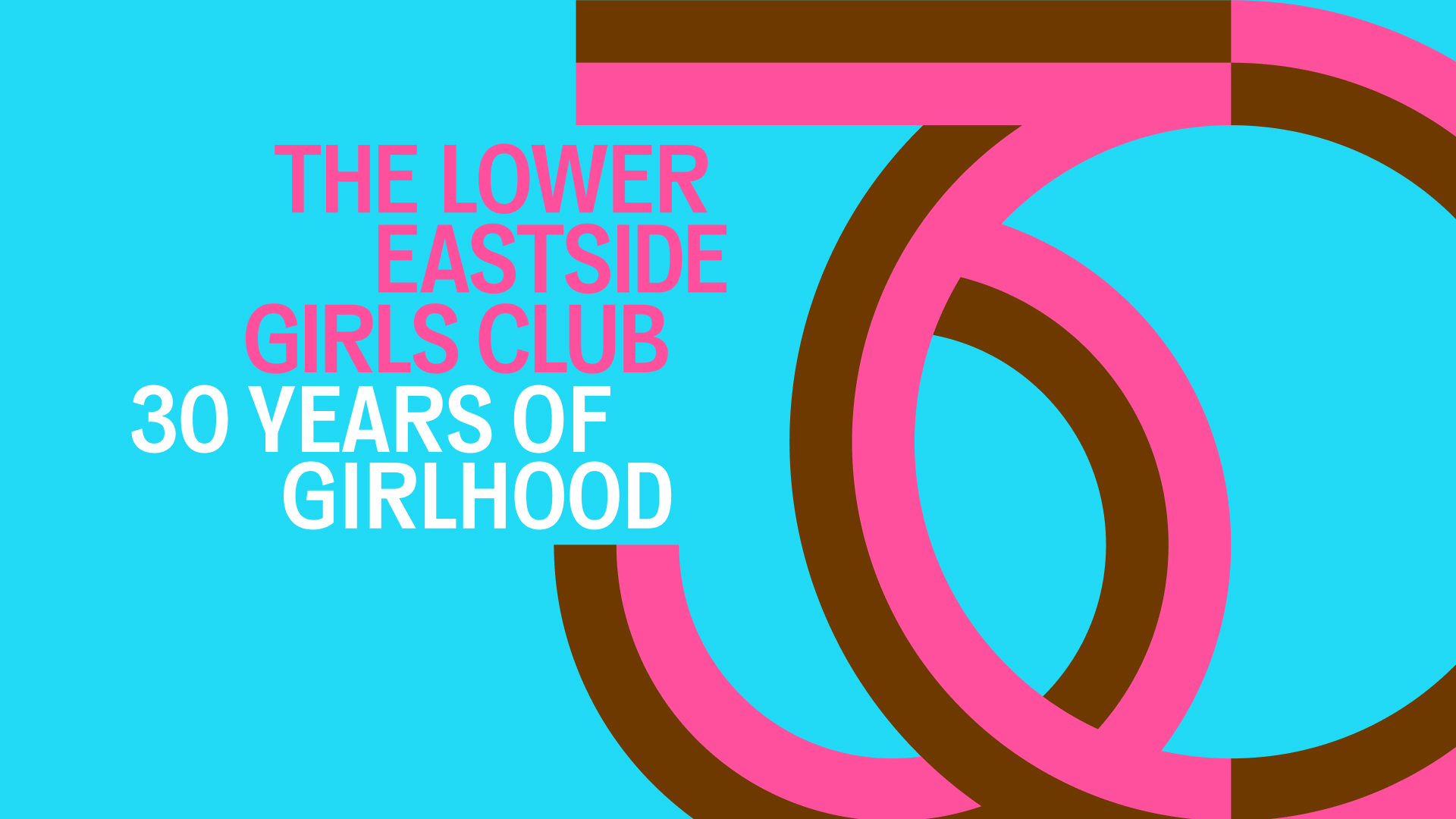 l﻿ogo for girls club 30th anniversary featuring a customized ‘30’ symbol