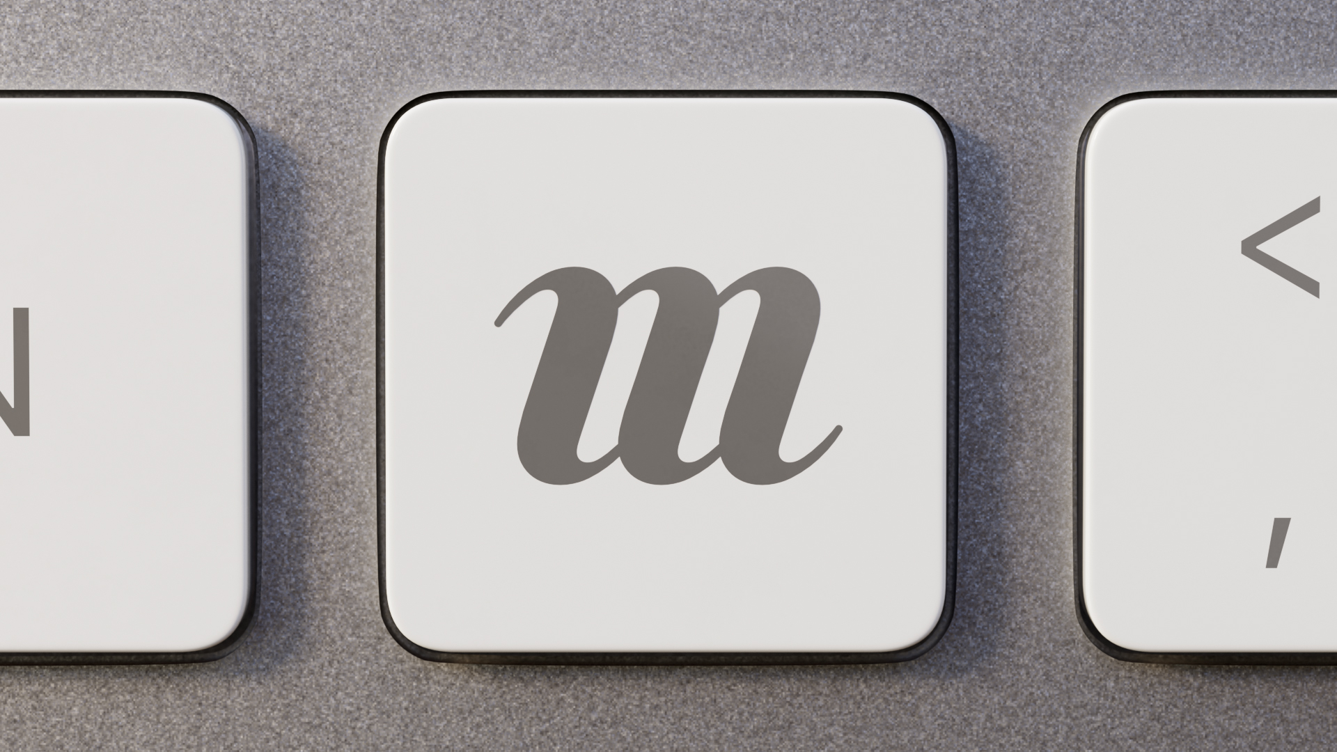 t﻿he mom project monogram as a keyboard key