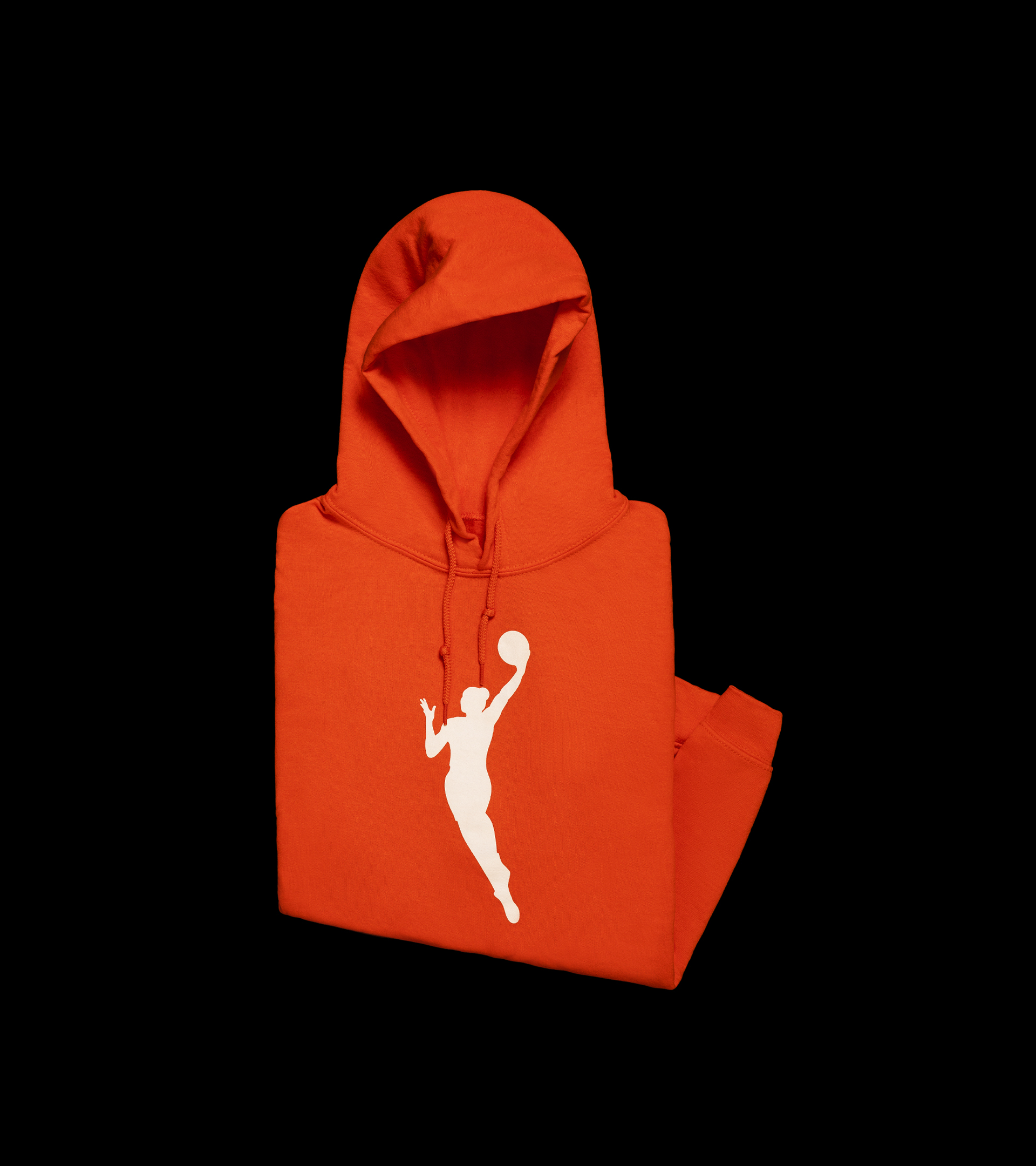 wnba orange logo hoodie sweatshirt